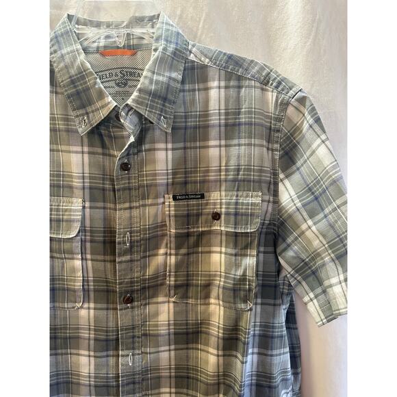 Field & Stream Men’s Plaid Outdoor Button-Up Shirt – Size M - Picture 3 of 5